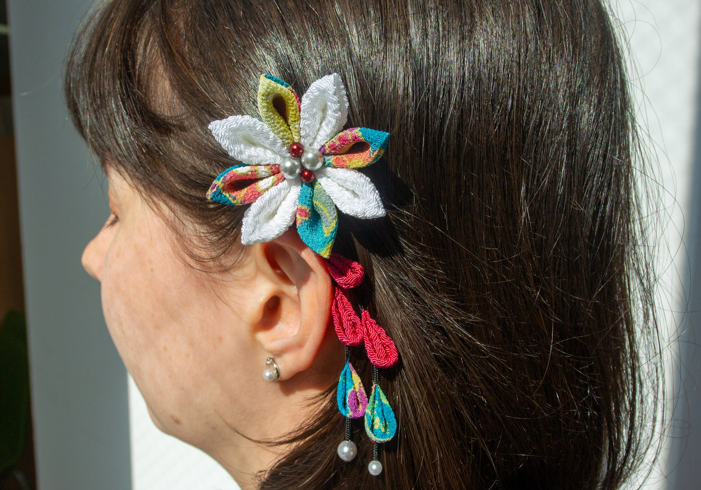 Kimono Flower Accessory Point Tsumami-zaiku