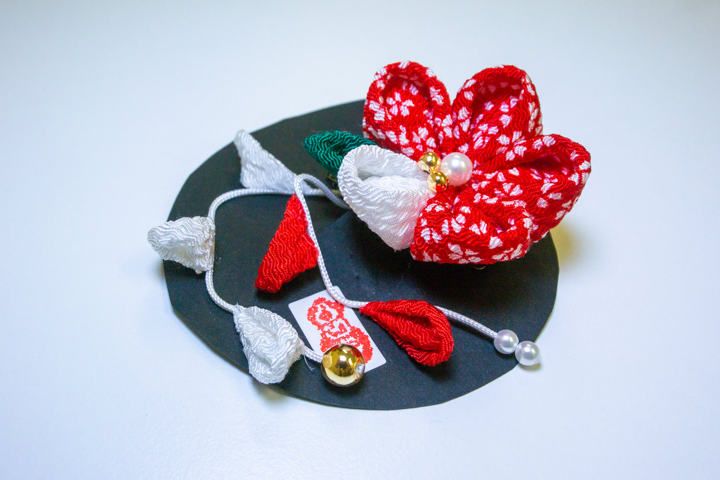 Kimono Flower Accessory Round Tsumami-zaiku