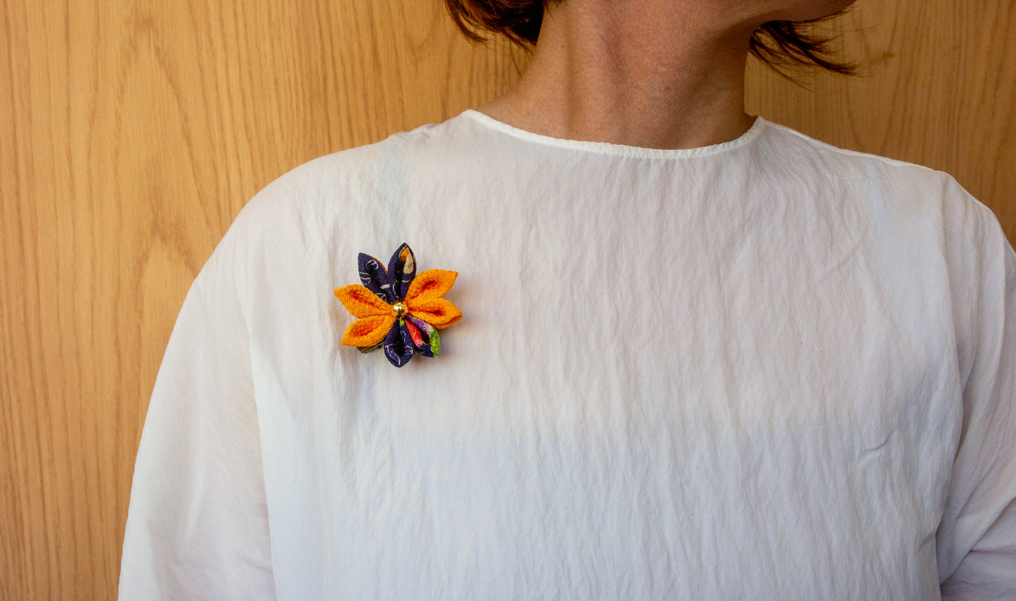 Kimono Flower Accessory Point Tsumami-zaiku