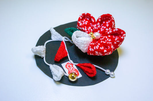 Kimono Flower Accessory Round Tsumami-zaiku