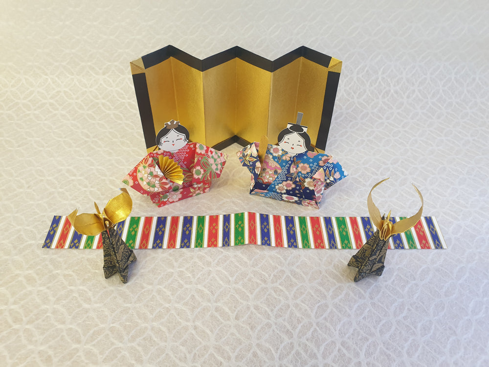 TSUKUTTE-YA’s Hina Dolls (ひな人形) Origami DIY kit is based on Japanese traditional “Girls day festival”. Hina Dolls Origami DIY kit is designed by Ochanomizu Origami Kaikan a Japanese original Origami creator. Send from Japan, make Japan quality DIY kit at home to add a touch of Japan in your daily life.